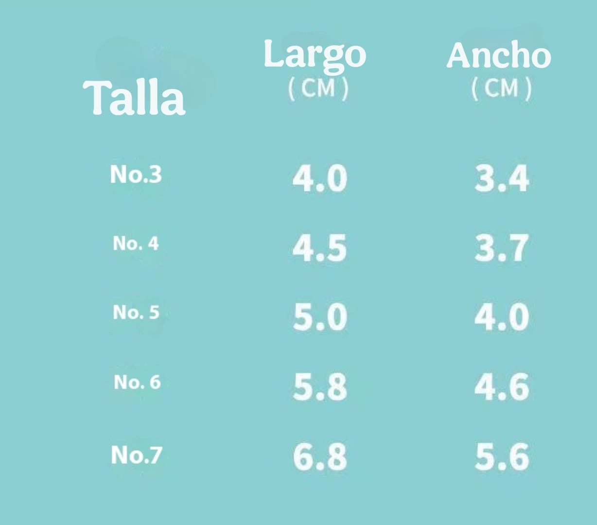 Guía de tallas para zapatos de perro del número 3 al 7